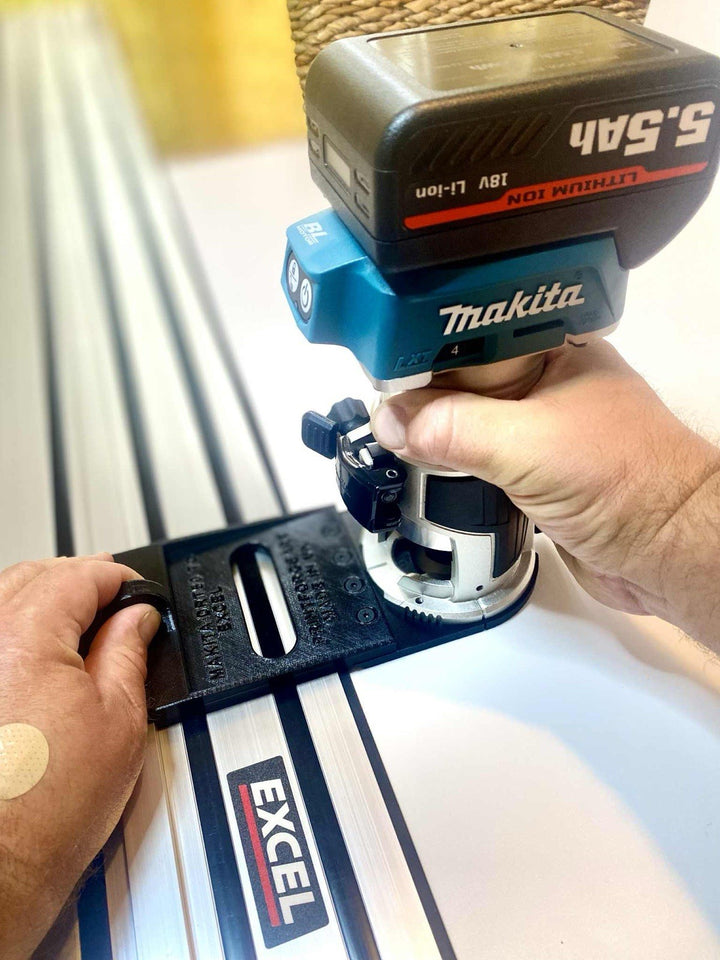 Makita DRT50 Router Guide Rail Adapter – Excel Track Compatible – Base Plate