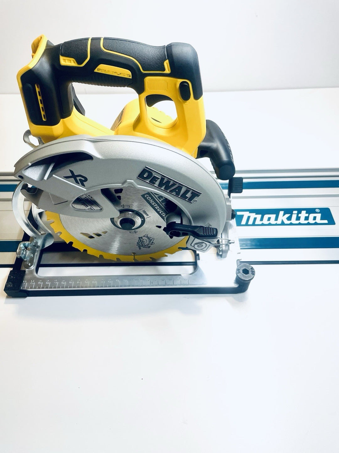 DeWalt DCS570 DWE575 DCS575 DCS578 DCS573 DCS574 Angle Cutting Guide Rail Adapter Base for Makita, Festool, Milwaukee &amp; Evolution Guide Rails