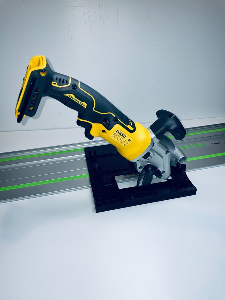 DeWalt DCS571 Left-Hand Guide Rail Adapter for Track Saws | Zero-Play Adjustable Slider