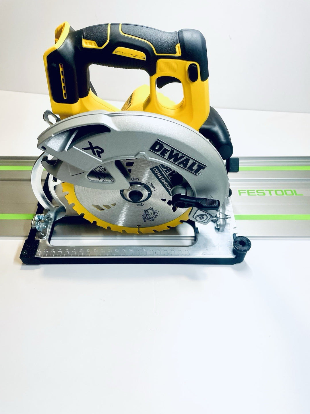 DeWalt DCS570 DWE575 DCS575 DCS578 DCS573 DCS574 Angle Cutting Guide Rail Adapter Base for Makita, Festool, Milwaukee &amp; Evolution Guide Rails