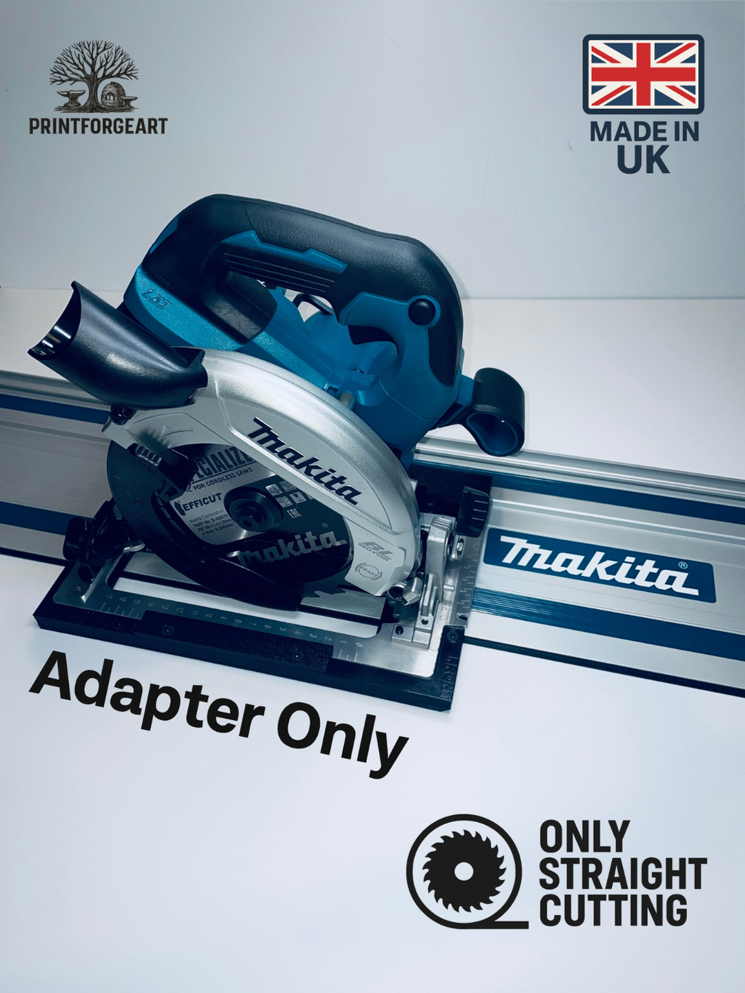 Makita DHS660 Guide Rail Adapter for Makita Guide Rail Track-Straight Cut Version 48mm Cutting Depth