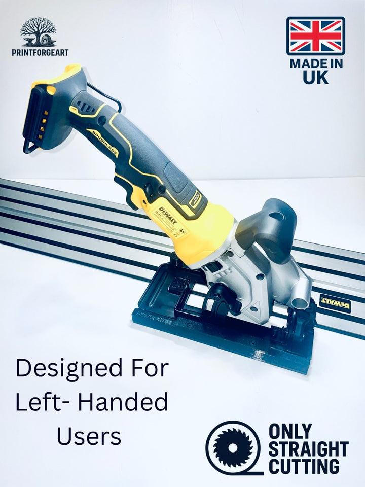 Dewalt DCS571 Guide Rail Adapter Base for Dewalt Guide Rail Track | For Left-Handed Use Only