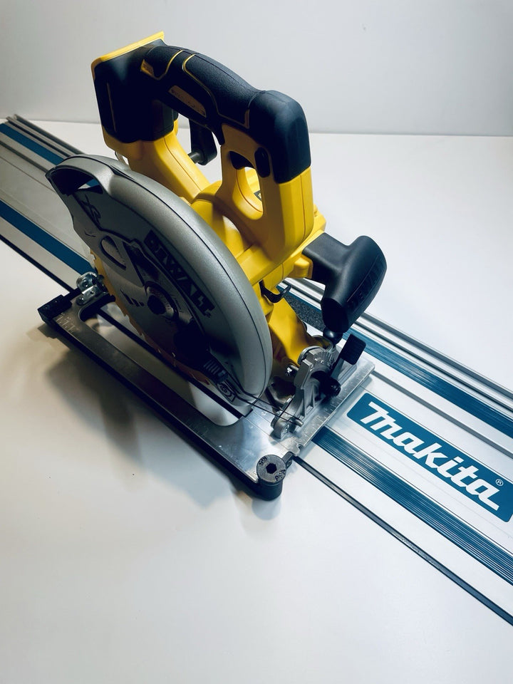 DeWalt DCS570 DWE575 DCS575 DCS578 DCS573 DCS574 Angle Cutting Guide Rail Adapter Base for Makita, Festool, Milwaukee &amp; Evolution Guide Rails