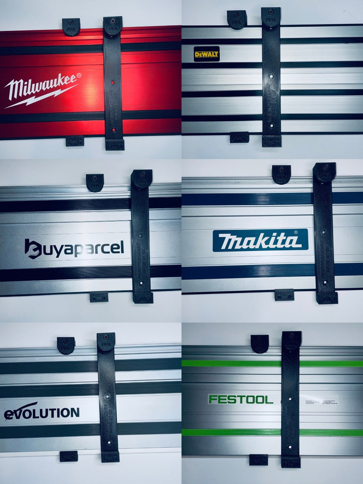 Makita Festool Milwaukee Devalt Guide Rail Plunge Tack Mounting Brackets Pair