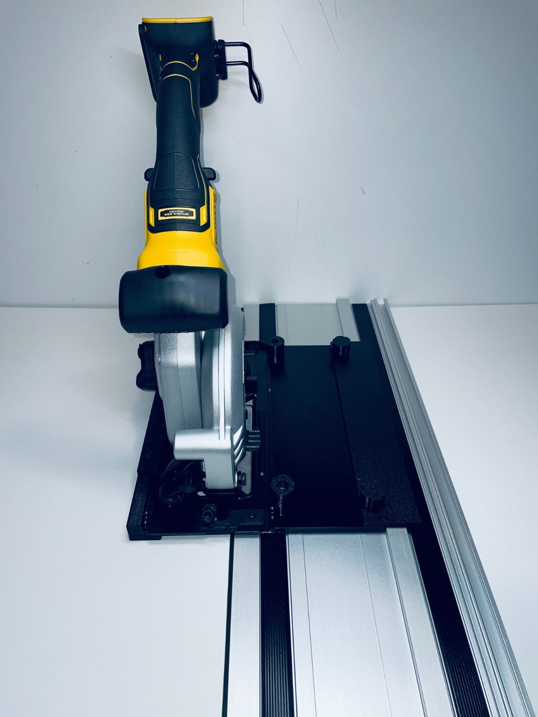 DeWalt DCS571 Left-Hand Guide Rail Adapter for Track Saws | Zero-Play Adjustable Slider