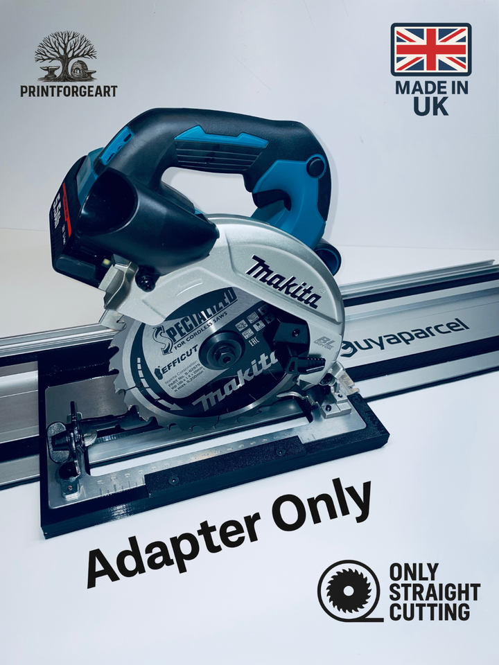 Makita DHS660 Circular Saw Guide Rail Adapter for Buyaparcel Track System - Cutting Depth 48mm