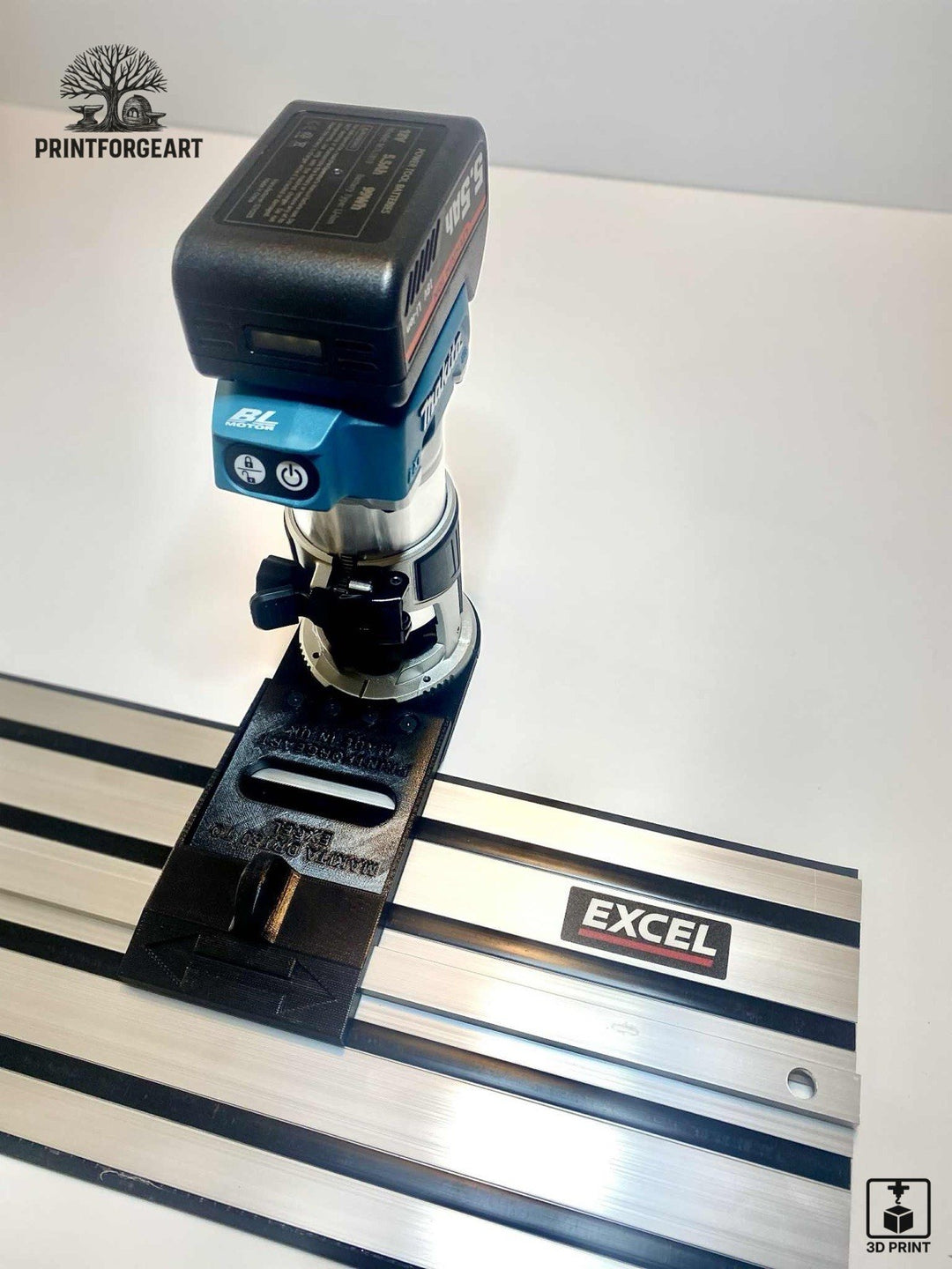 Makita DRT50 Router Guide Rail Adapter – Excel Track Compatible – Base Plate