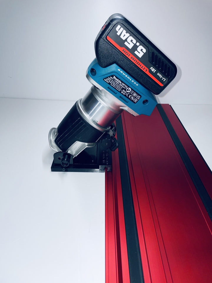 Makita DRT50 RT0700 RT0702 Tilt Base Adapter  Milwaukee Guide Rail Track