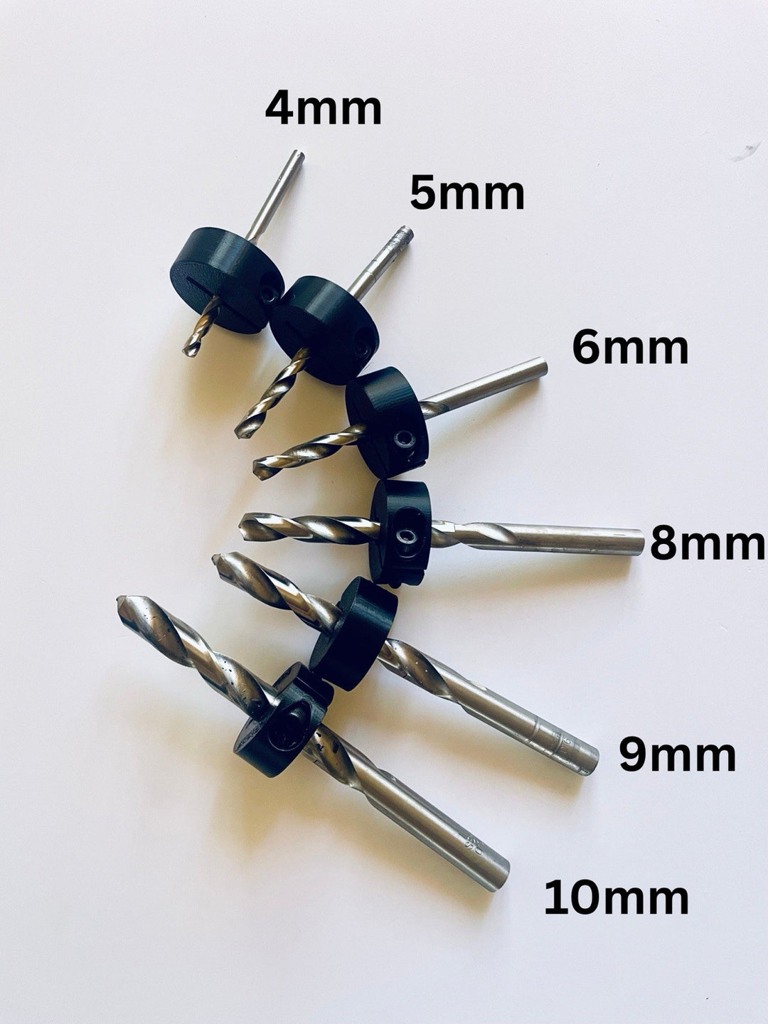 6 Pcs/Set Depth Stop Collar Drill Ring 4-10mm Ring Positioner Stop Ring