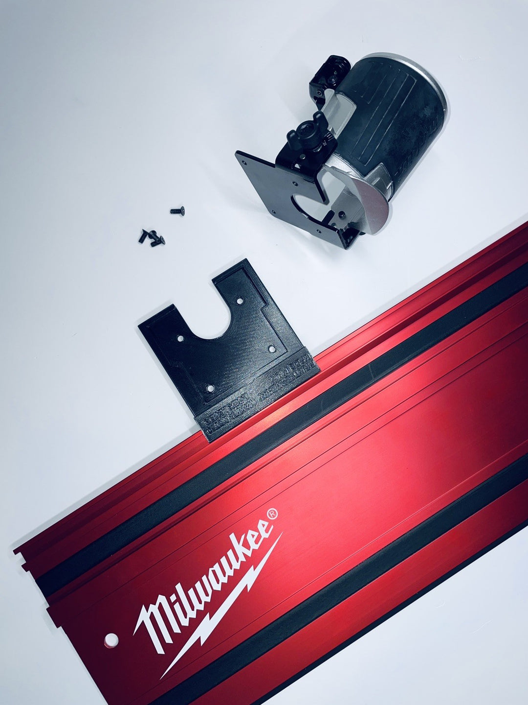 Makita DRT50 RT0700 RT0702 Tilt Base Adapter  Milwaukee Guide Rail Track