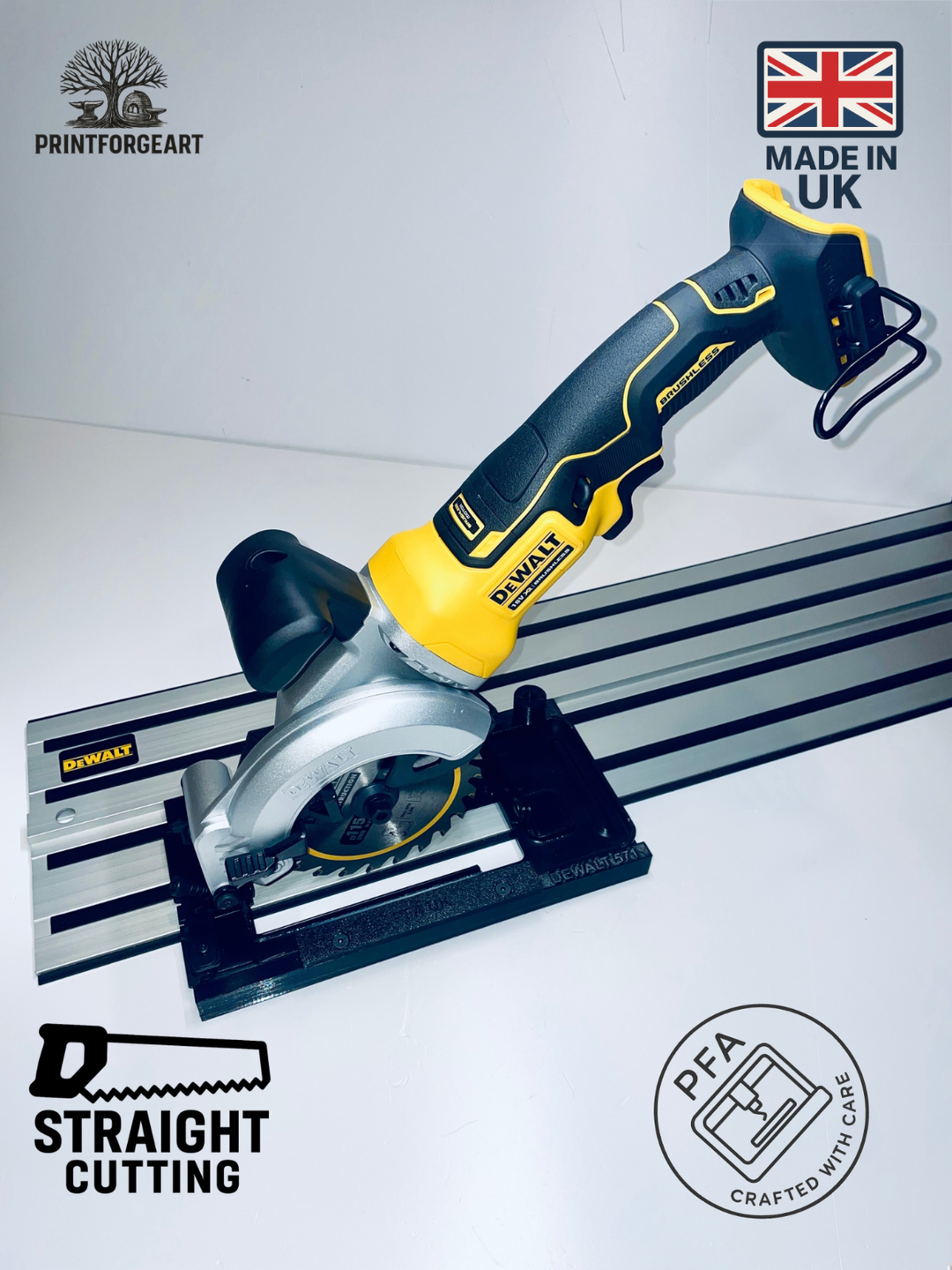 Dewalt DCS571 Guide rail Adapter Base for Dewalt Guide Rail Track