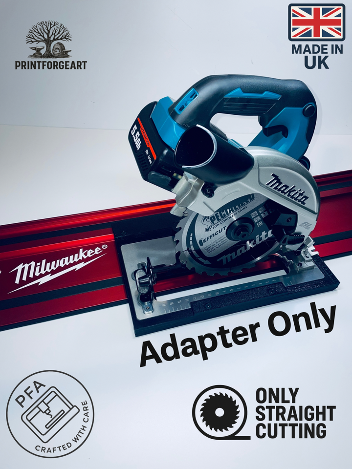 Makita DHS660 Circular Saw Guide Rail Adapter for Milwaukee Track System-Cutting Depth 48mm
