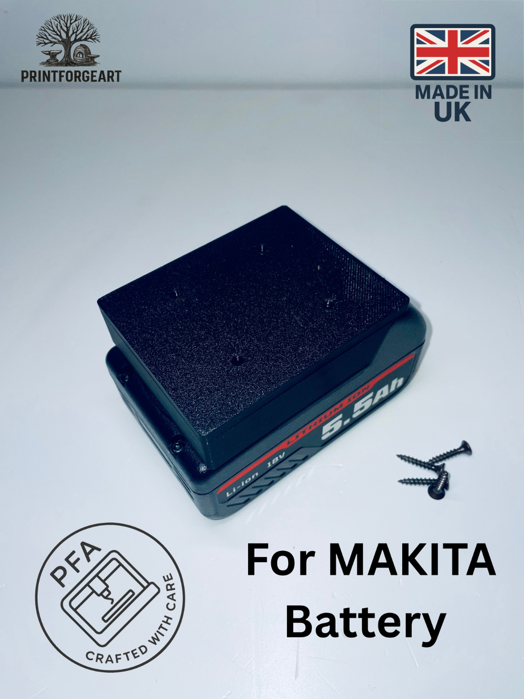 x2 Makita battery holder hanger For Van Workshop Tool Box