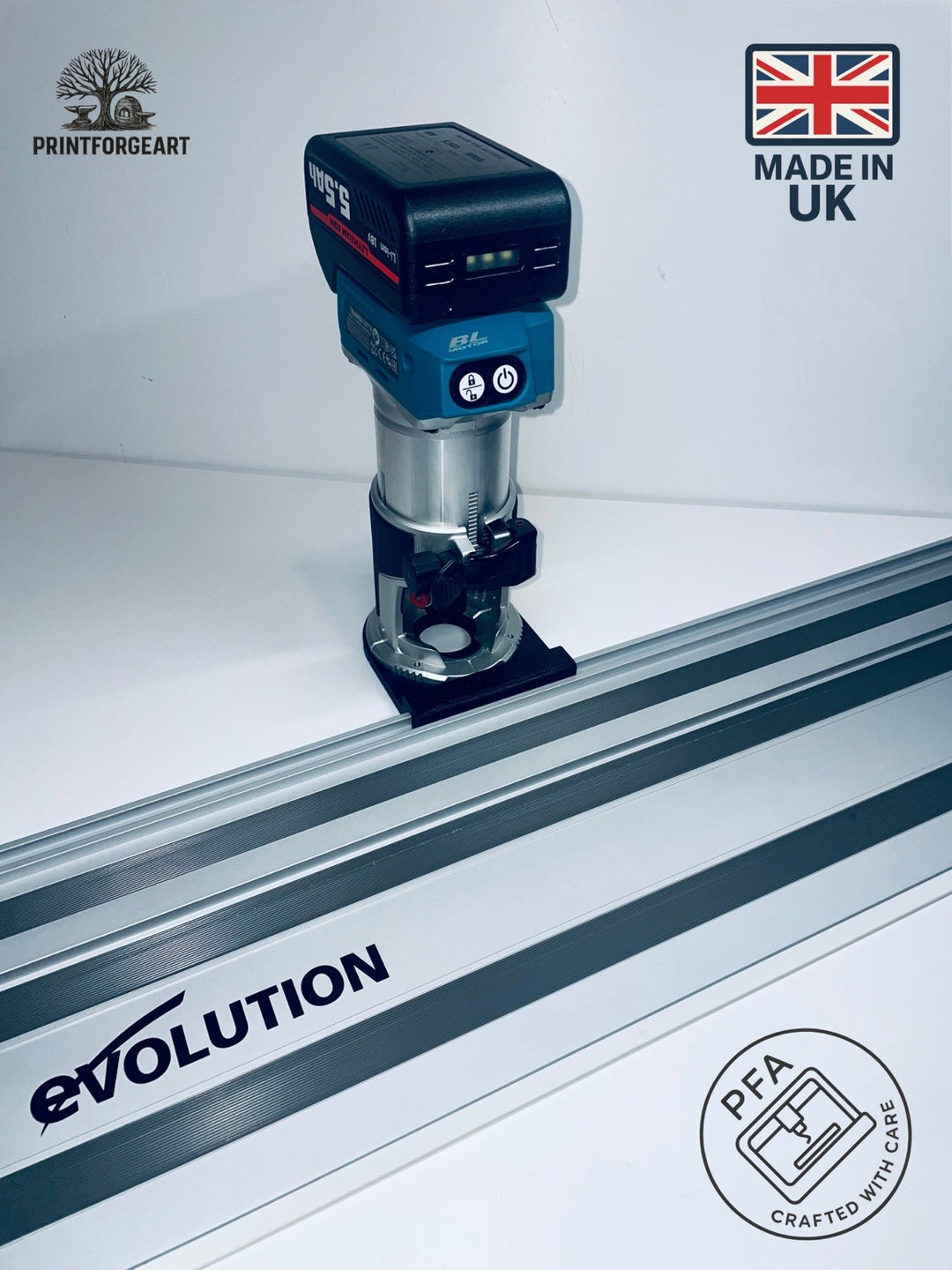 Makita DRT50 RT0700 RT0702 Adapter Base Evolution Guide Rail Track