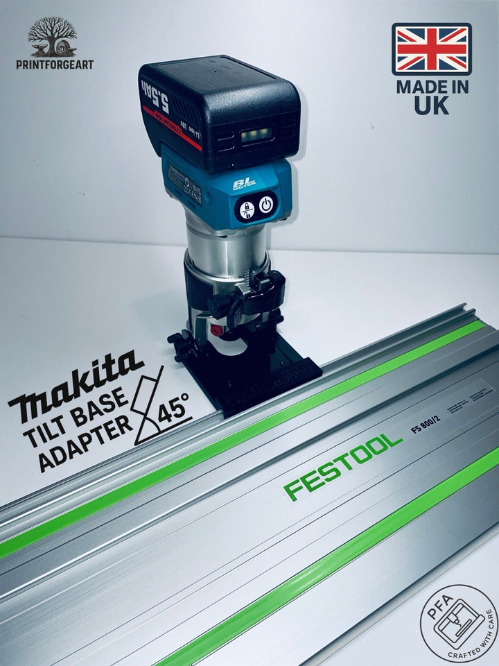Makita DRT50 RT0700 RT0702 Tilt Base Adapter  Festool Guide Rail Track