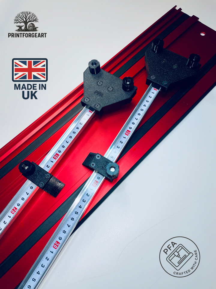Parallel Guide System for Milwaukee Rail Track | Adjustable Dual Rail Fence