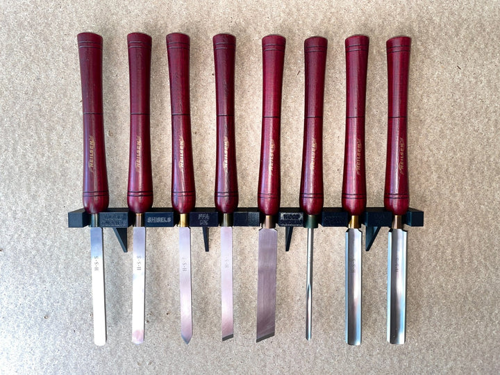 4 Slot Woodturning Chisel Wall Hanger Holder 20mm and 25mm Tool Organizer