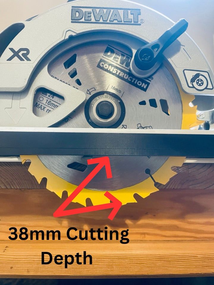 DeWalt DCS570 DWE575 DCS575 DCS578 DCS573 DCS574 Angle Cutting Guide Rail Adapter Base for Makita, Festool, Milwaukee &amp; Evolution Guide Rails