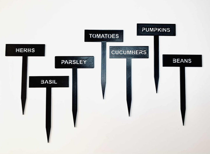 Garden Plant Markers Herb &amp; Vegetable Labels, Waterproof, Reusable, x6 pack