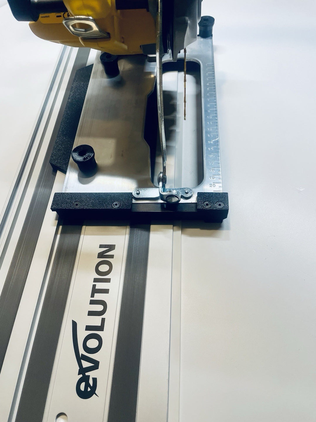 DeWalt DCS570 DWE575 DCS575 DCS578 DCS573 DCS574 Angle Cutting Guide Rail Adapter Base for Makita, Festool, Milwaukee &amp; Evolution Guide Rails