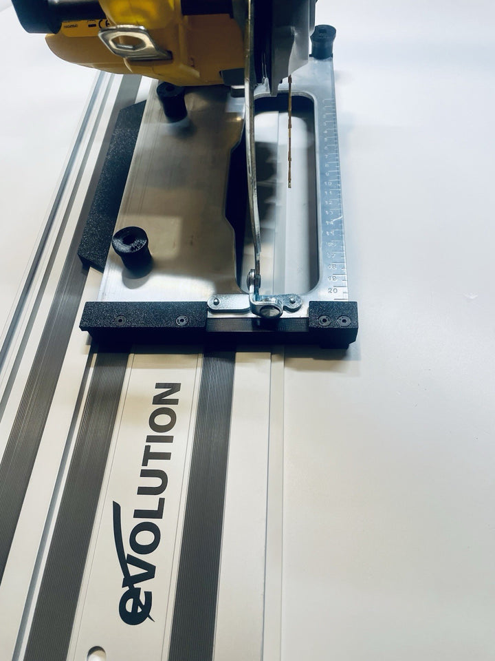 DeWalt DCS570 DWE575 DCS575 DCS578 DCS573 DCS574 Angle Cutting Guide Rail Adapter Base for Makita, Festool, Milwaukee &amp; Evolution Guide Rails