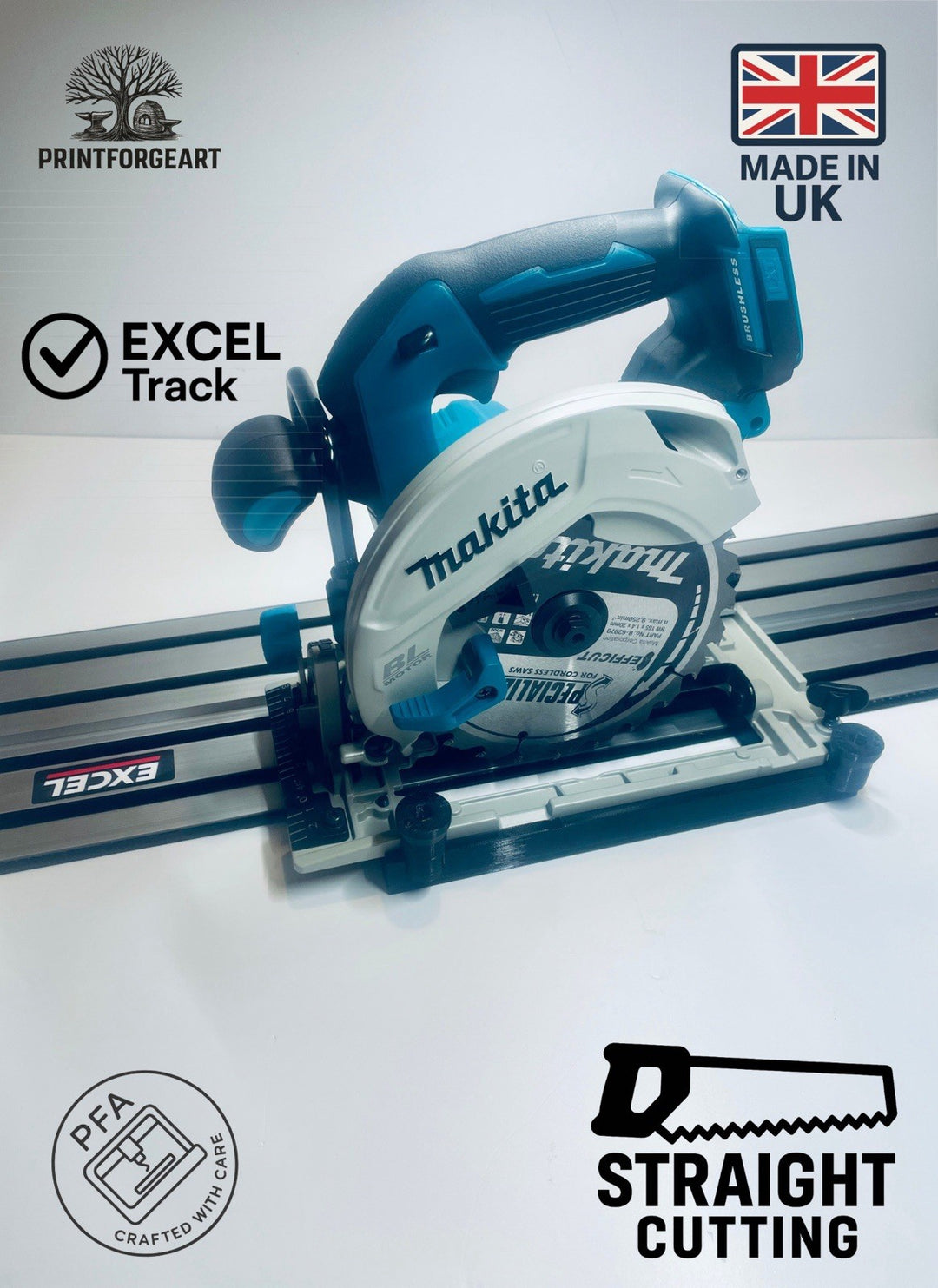 Makita DHS680 DHS680Z  Guide Rail Adapter Base for Excel Guide Rail Track Straight Cut Version