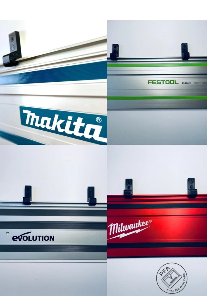 WALL HANGERS FOR GUILDE RAIL WORKSHOP ACCESORY MAKITA FESTOOL MILWAUKE EVOLUTION