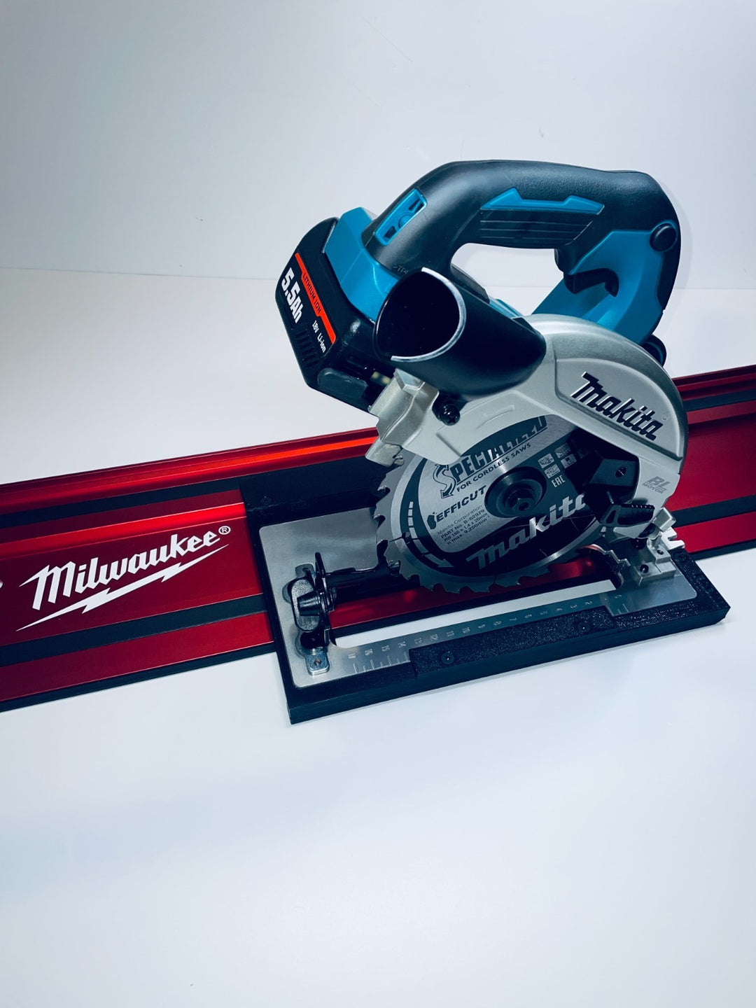 Makita DHS660 Circular Saw Guide Rail Adapter for Milwaukee Track System-Cutting Depth 48mm