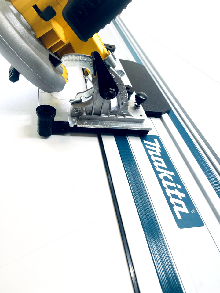DeWalt DCS570 DWE575 DCS575 DCS578 DCS573 DCS574 Angle Cutting Guide Rail Adapter Base for Makita, Festool, Milwaukee &amp; Evolution Guide Rails