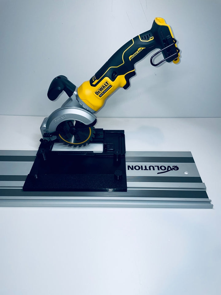 DeWalt DCS571 Left-Hand Guide Rail Adapter for Track Saws | Zero-Play Adjustable Slider