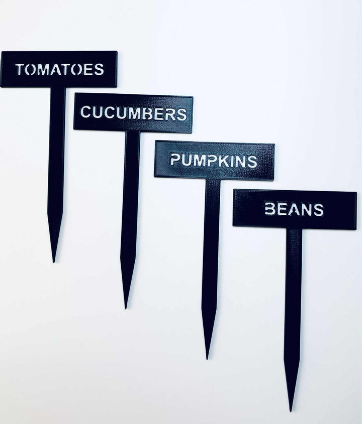 Garden Plant Markers Herb &amp; Vegetable Labels, Waterproof, Reusable, x6 pack