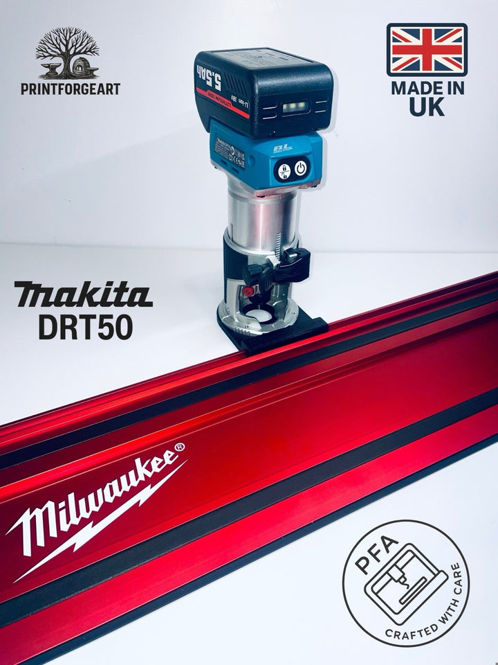 Makita DRT50 RT0700 RT0702 Adapter Base Milwaukee Guide Rail Track