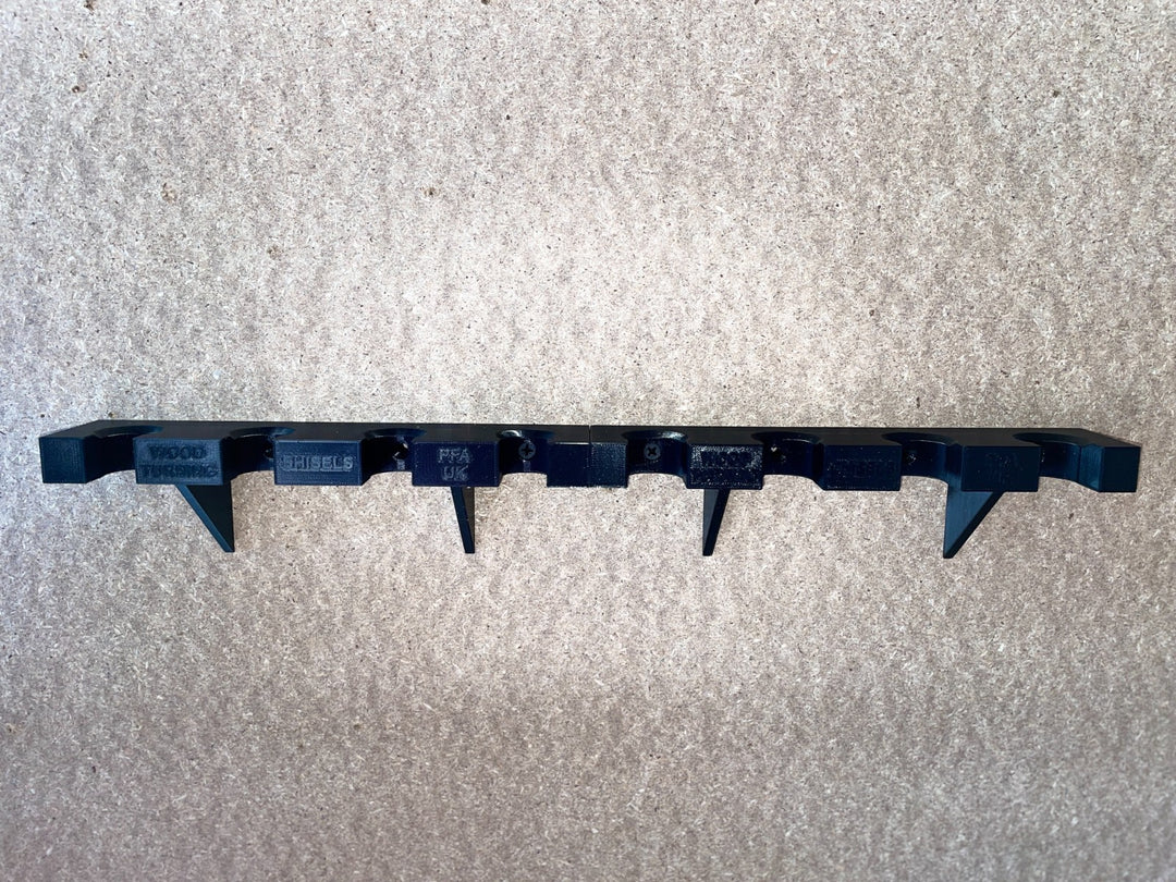 4 Slot Woodturning Chisel Wall Hanger Holder 20mm and 25mm Tool Organizer