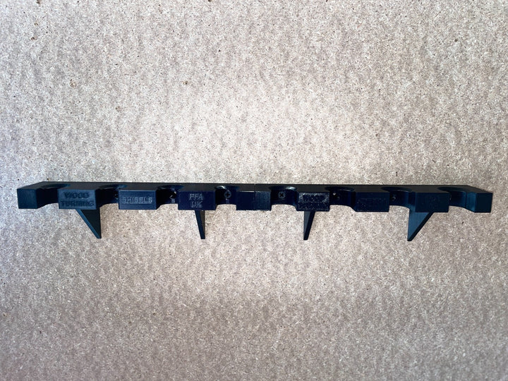 4 Slot Woodturning Chisel Wall Hanger Holder 20mm and 25mm Tool Organizer