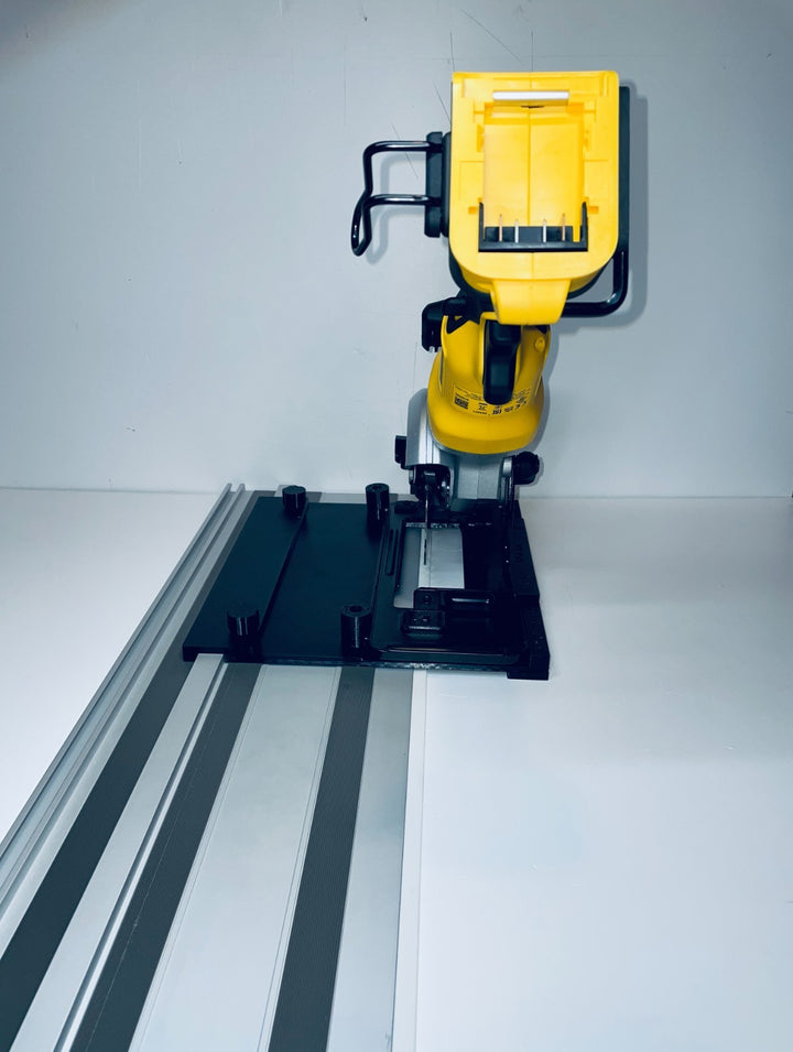 DeWalt DCS571 Left-Hand Guide Rail Adapter for Track Saws | Zero-Play Adjustable Slider