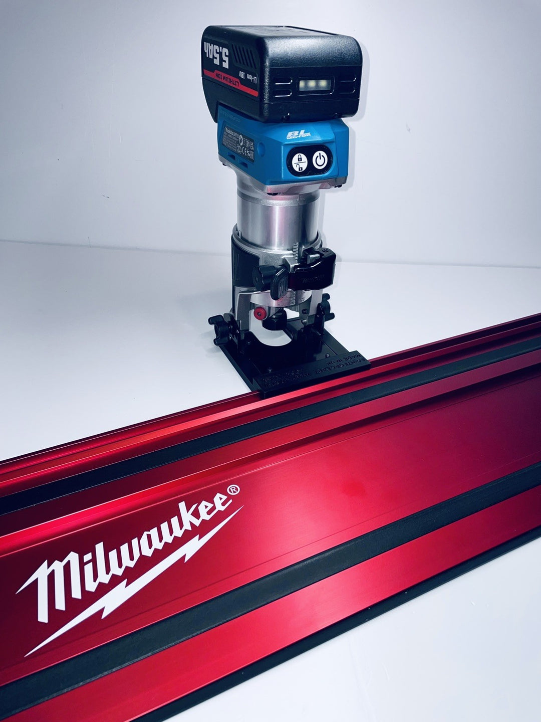 Makita DRT50 RT0700 RT0702 Tilt Base Adapter  Milwaukee Guide Rail Track