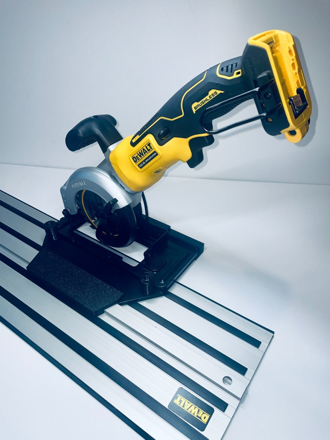 Dewalt DCS571 Guide Rail Adapter Base for Dewalt Guide Rail Track | For Left-Handed Use Only