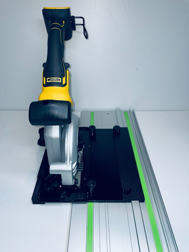DeWalt DCS571 Left-Hand Guide Rail Adapter for Track Saws | Zero-Play Adjustable Slider