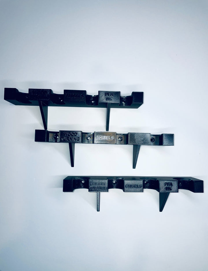 4 Slot Woodturning Chisel Wall Hanger Holder 20mm and 25mm Tool Organizer