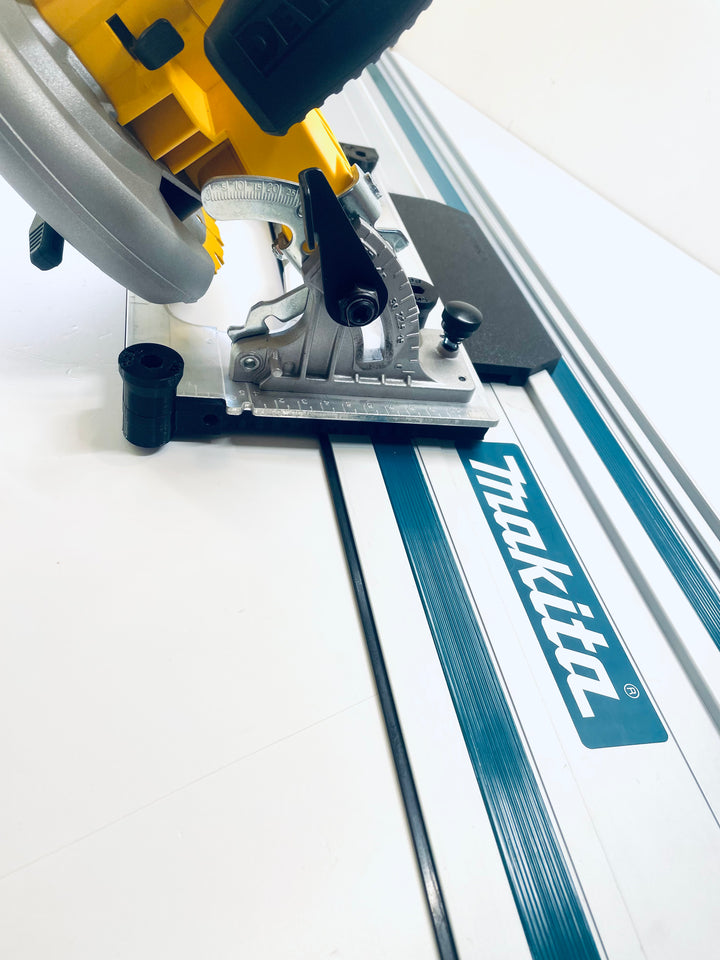 DeWalt DCS570 DWE575 DCS575 DCS578 DCS573 DCS574 Angle Cutting Guide Rail Adapter Base for Makita, Festool, Milwaukee &amp; Evolution Guide Rails