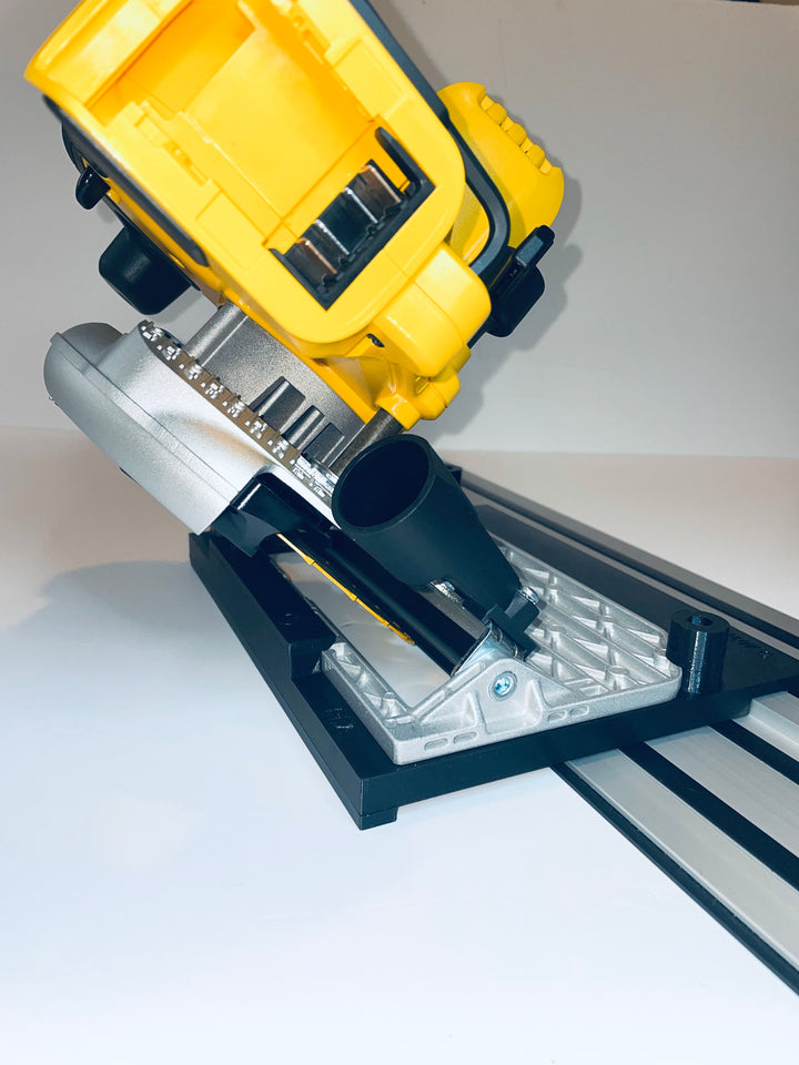 DeWalt DCS391 &amp; DCS565 Guide Rail Adapter for DeWalt Guide Rails - 45° Angle Cutting Version