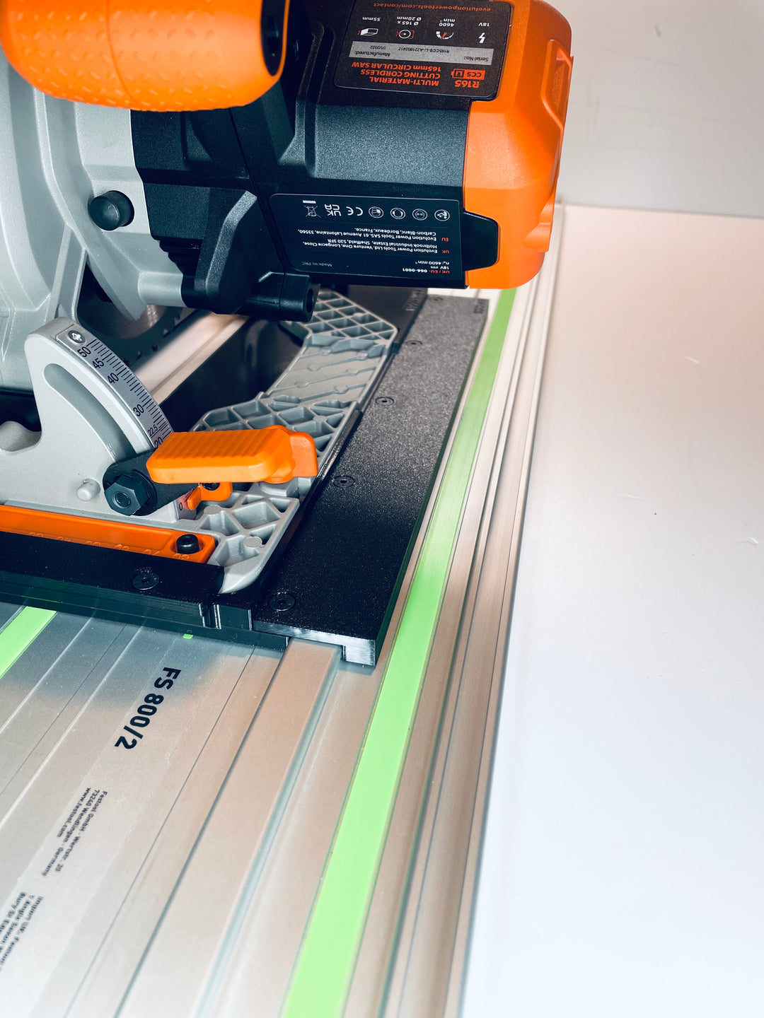 Evolution R165CCS-Li EXT Guide Rail Adapter for Festool Track System