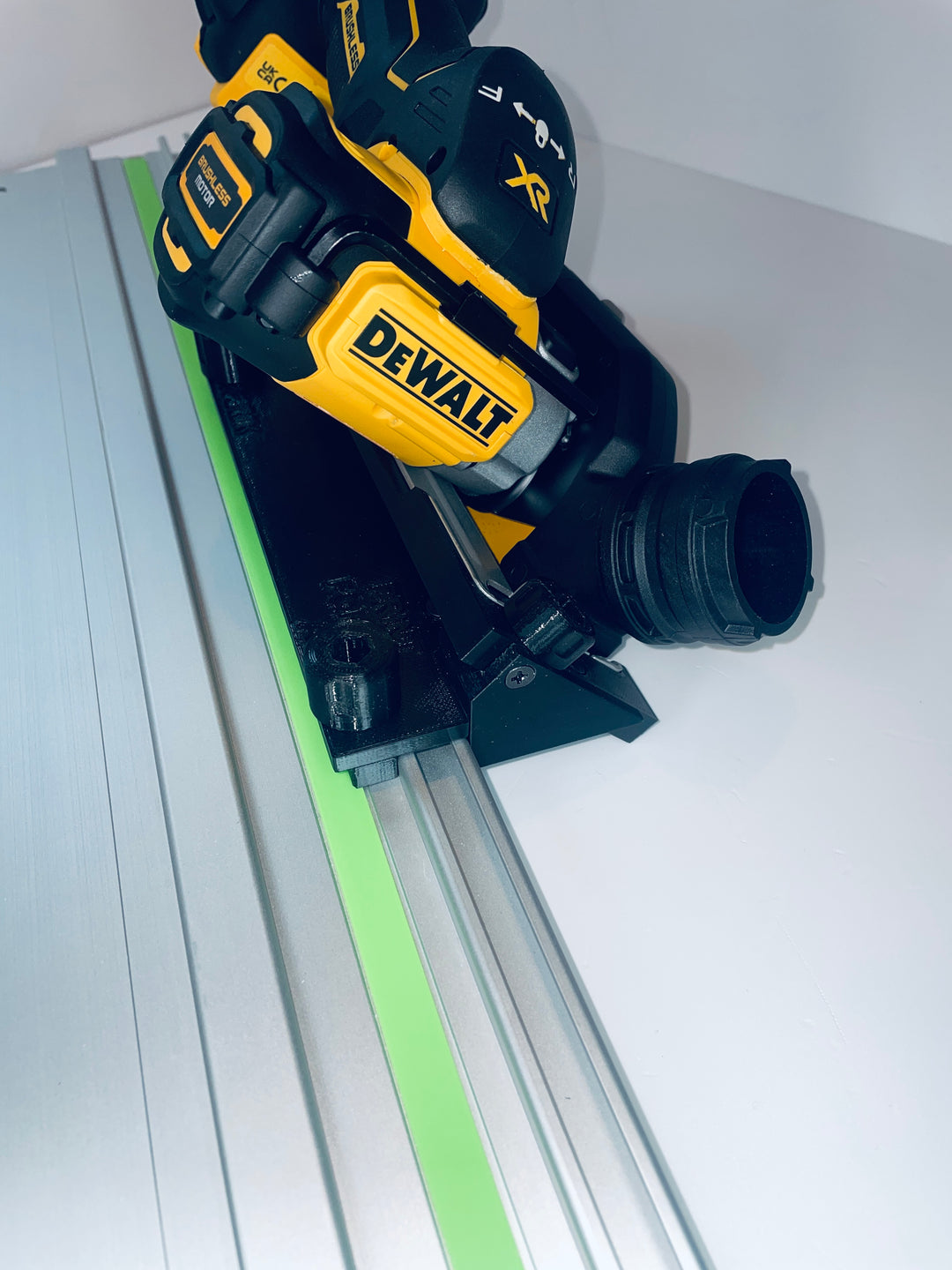 DeWalt DCS438 Reverse-Side 45° Angle Tile Adapter Base | Compatible with Festool Guide Rails