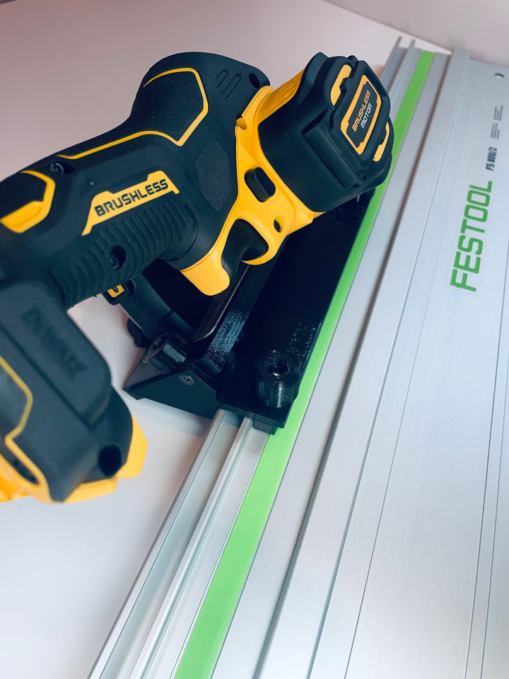 DeWalt DCS438 Reverse-Side 45° Angle Tile Adapter Base | Compatible with Festool Guide Rails