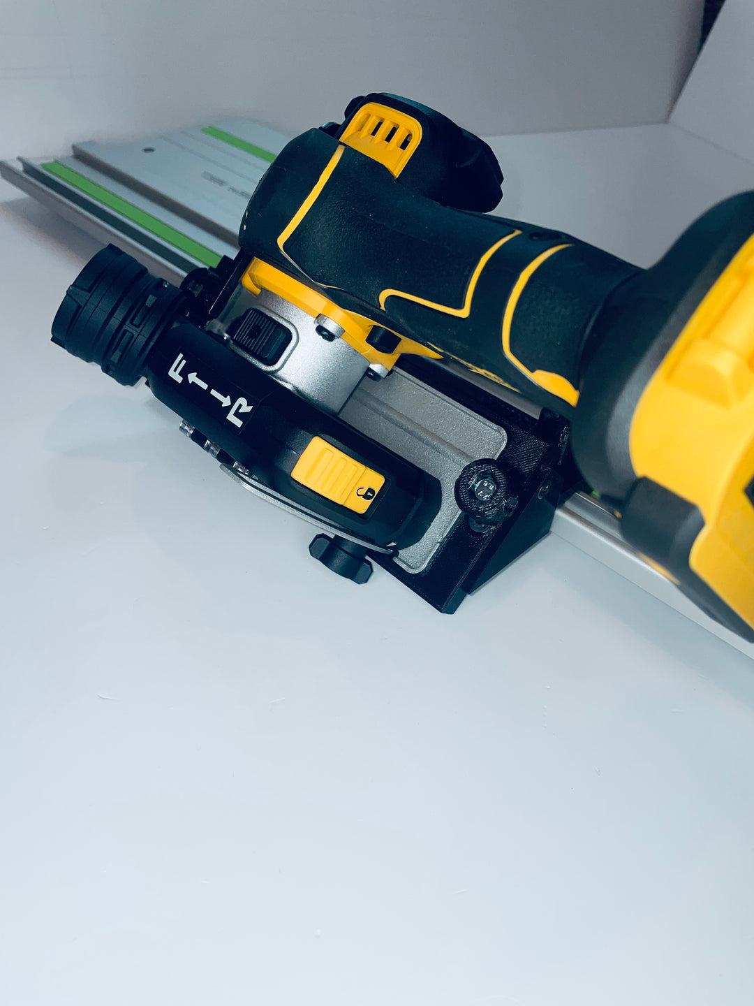 DeWalt DCS438 Reverse-Side 45° Angle Tile Adapter Base | Compatible with Festool Guide Rails
