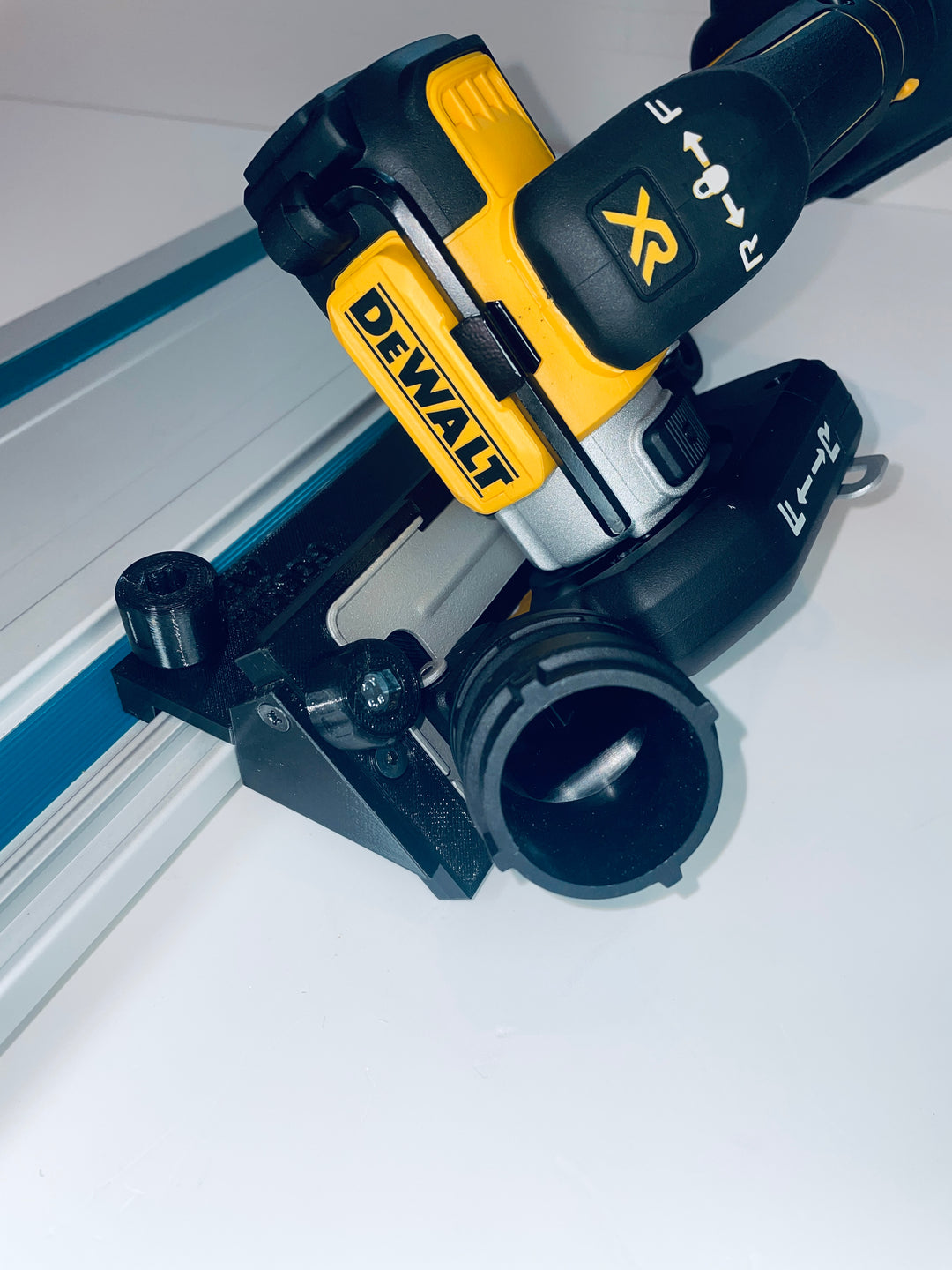 DeWalt DCS438 Reverse-Side 45° Angle Tile Adapter Base | Compatible with Makita Guide Rails