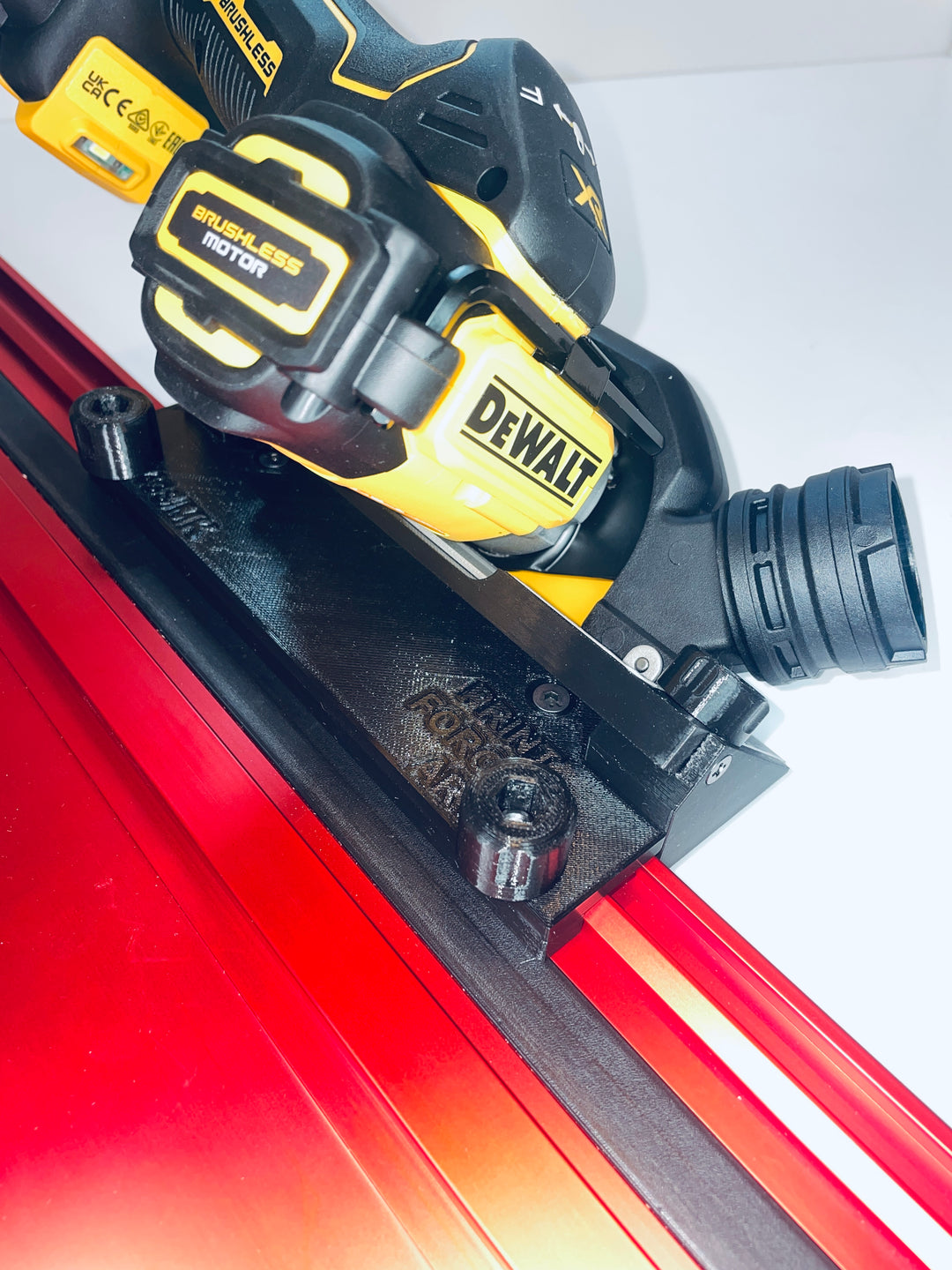 DeWalt DCS438 Reverse-Side 45° Angle Tile Adapter Base | Compatible with Milwaukee Guide Rails
