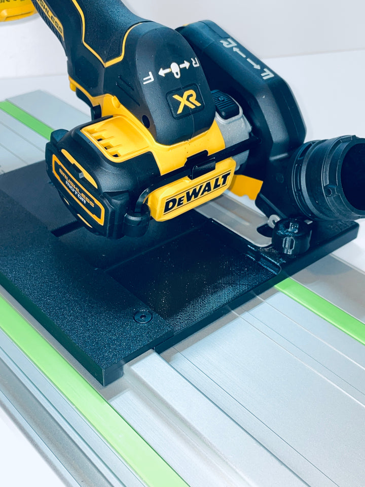 DeWalt DCS438 90° Straight Tile Adapter Base | Compatible with Festool Guide Rails
