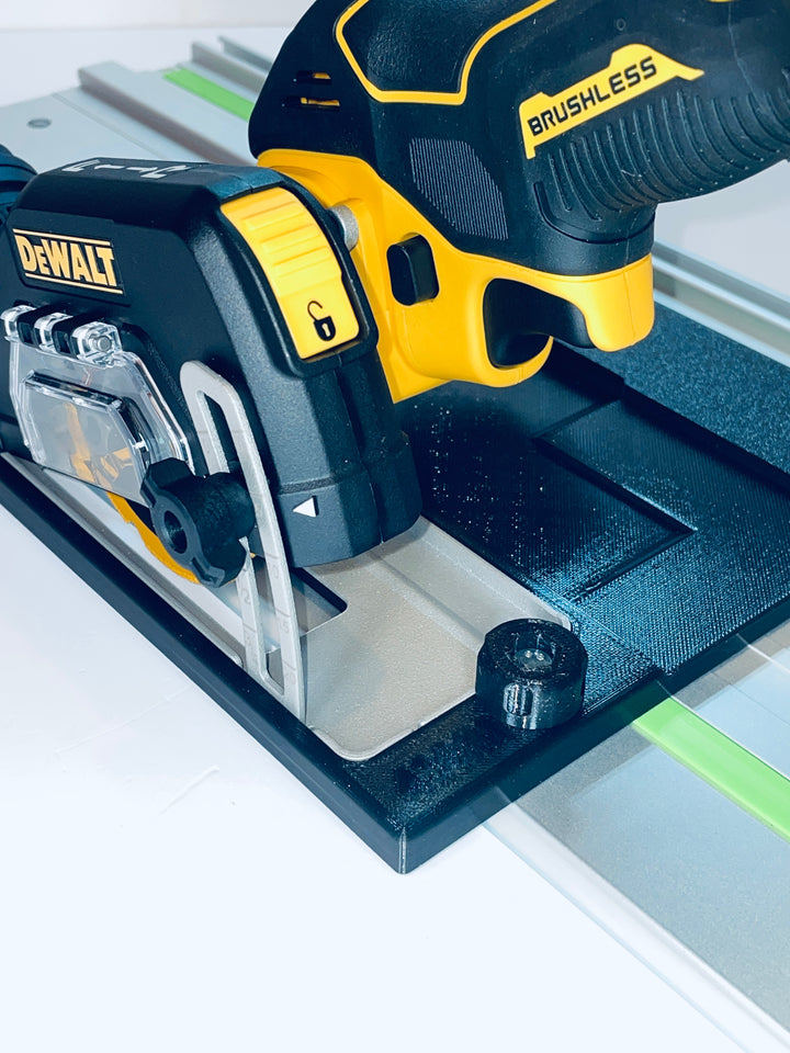DeWalt DCS438 90° Straight Tile Adapter Base | Compatible with Festool Guide Rails