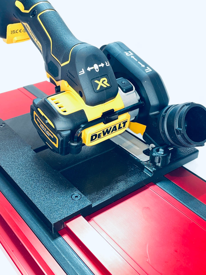 DeWalt DCS438 90° Straight Tile Adapter Base | Compatible with Milwaukee Guide Rails